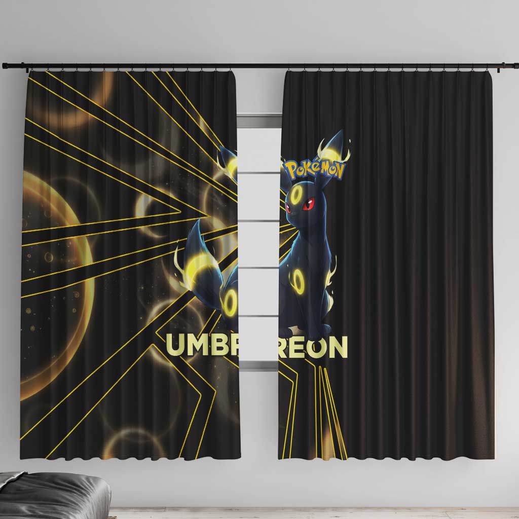 Umbreon Poké Window Curtain Lunar Eclipse Comic Style