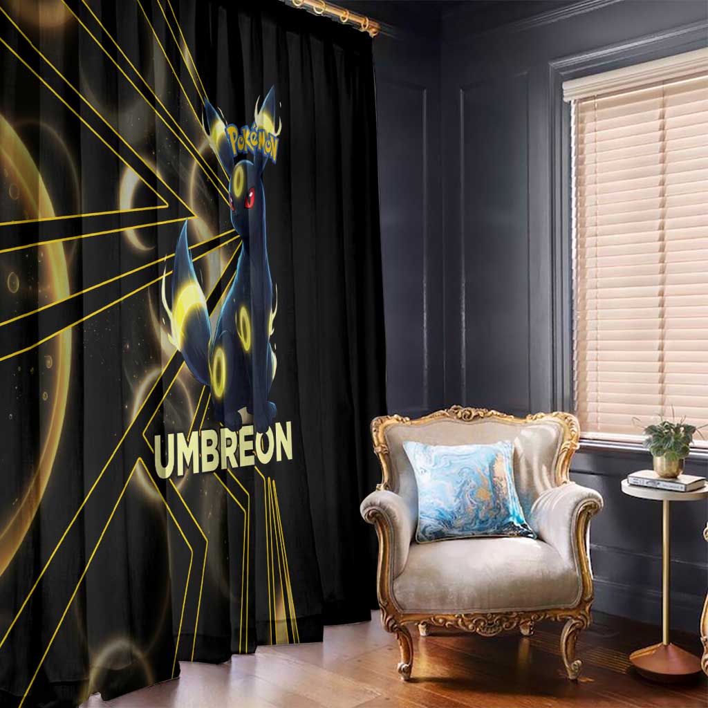 Umbreon Poké Window Curtain Lunar Eclipse Comic Style