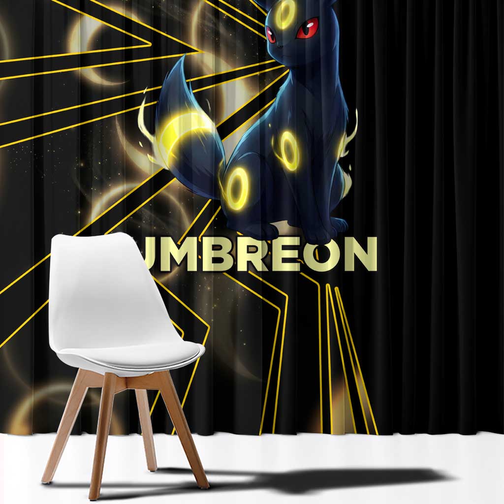 Umbreon Poké Window Curtain Lunar Eclipse Comic Style