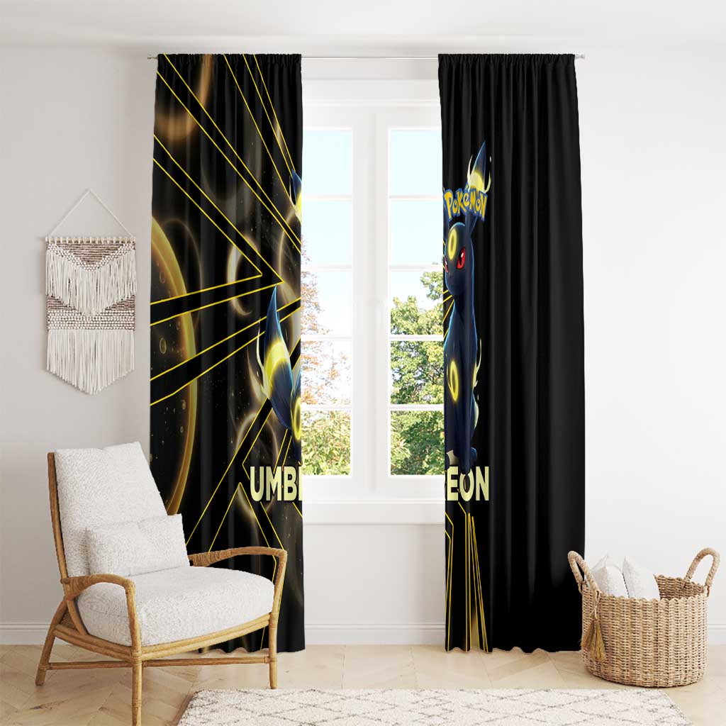 Umbreon Poké Window Curtain Lunar Eclipse Comic Style
