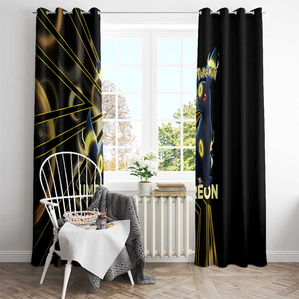 Umbreon Poké Window Curtain Lunar Eclipse Comic Style