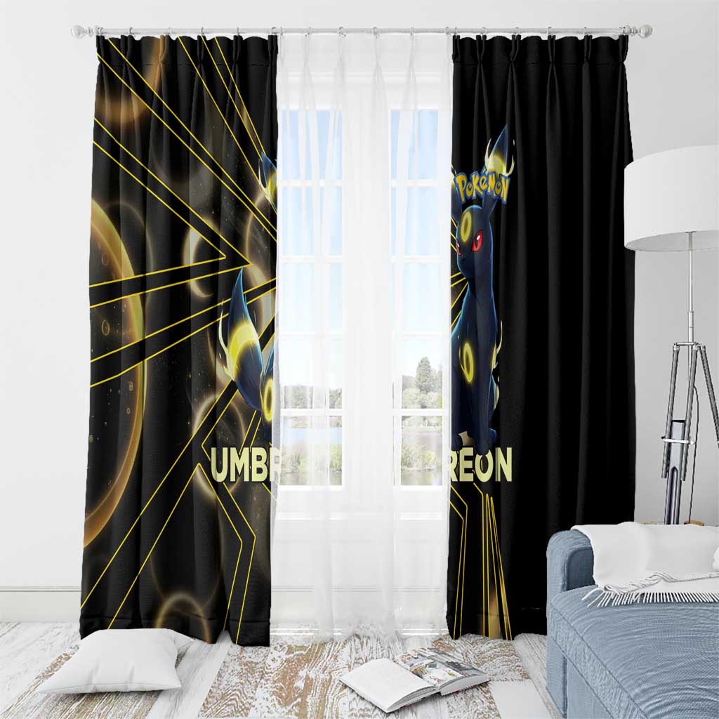 Umbreon Poké Window Curtain Lunar Eclipse Comic Style