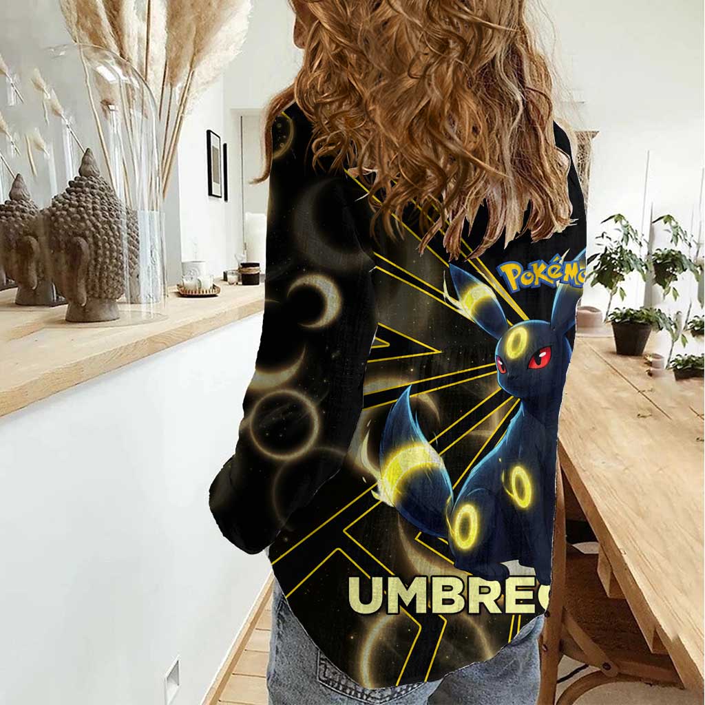 Umbreon Poké Women Casual Shirt Lunar Eclipse Comic Style