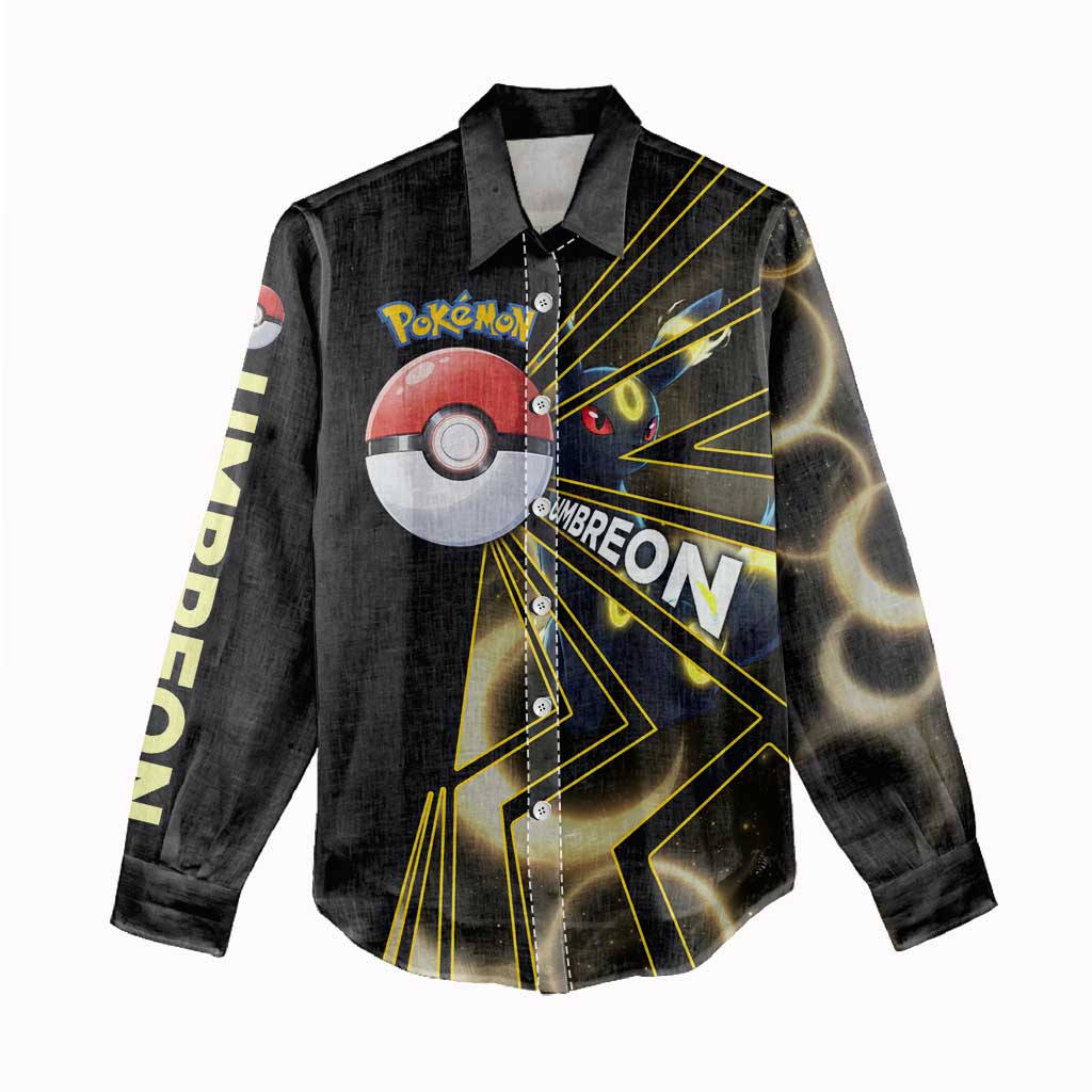 Umbreon Poké Women Casual Shirt Lunar Eclipse Comic Style
