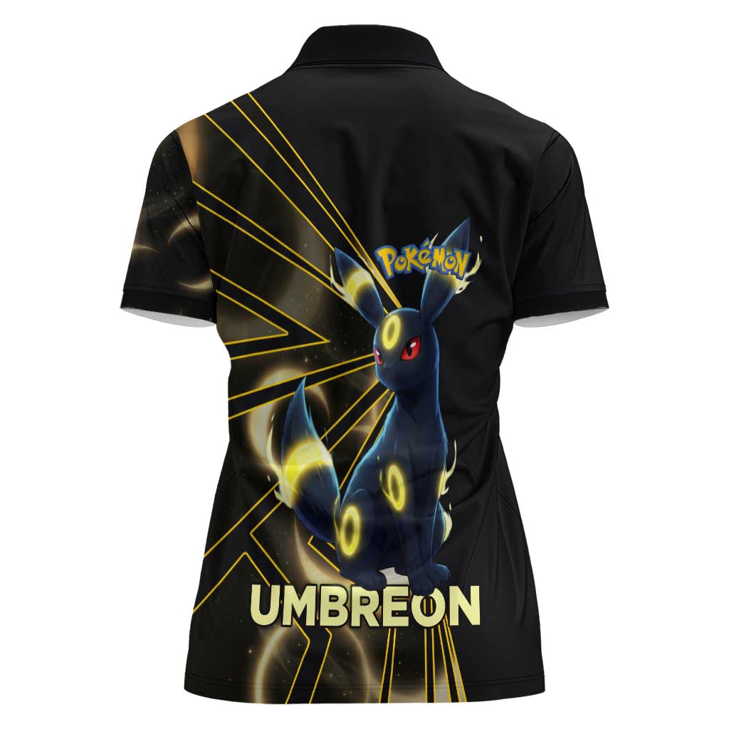 Umbreon Poké Women Polo Shirt Lunar Eclipse Comic Style