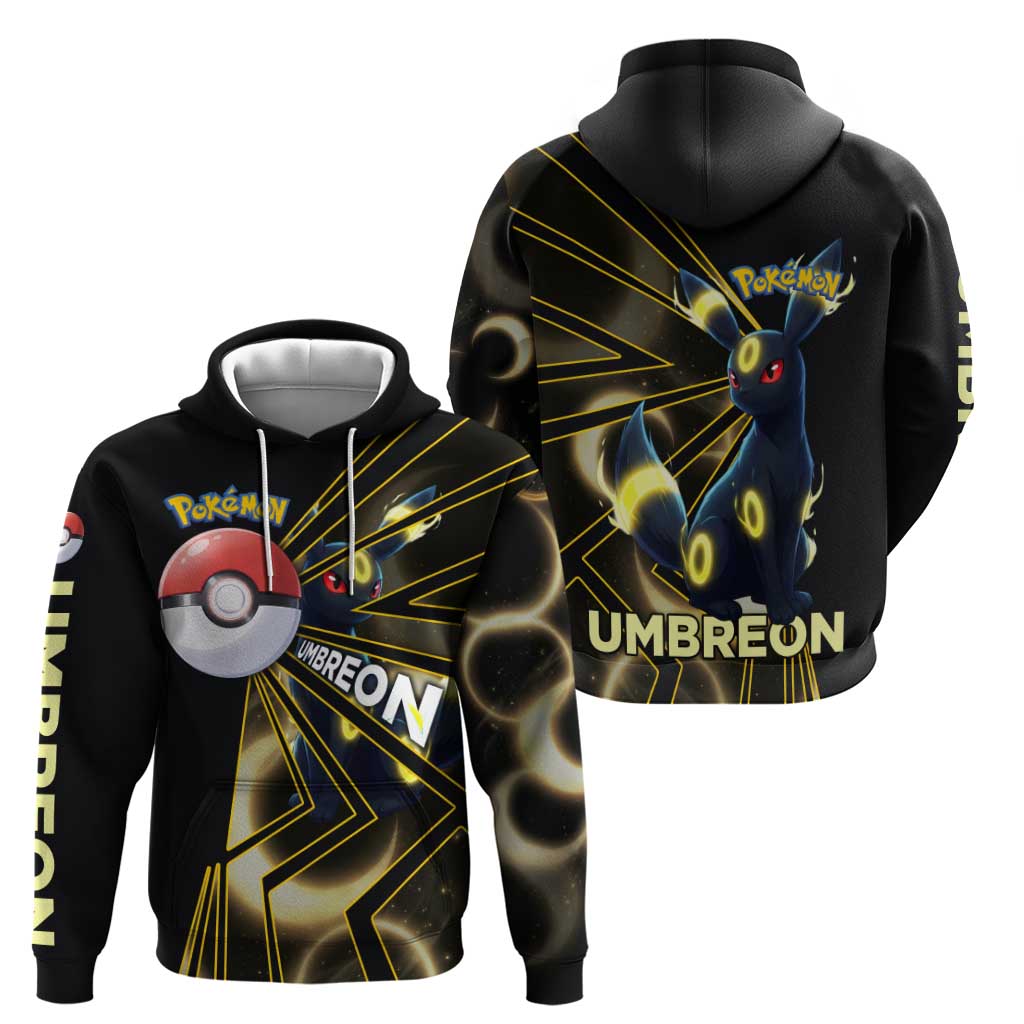 Umbreon Poké Zip Hoodie Lunar Eclipse Comic Style