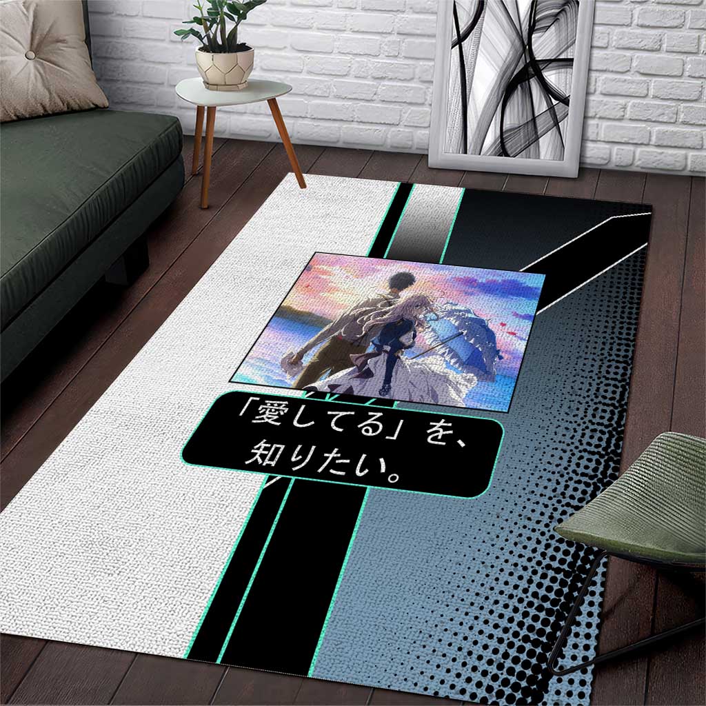 Violet Evergarden Area Rug Emotional Anime Romanticism Style