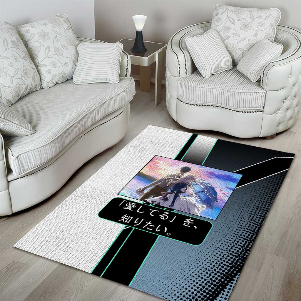 Violet Evergarden Area Rug Emotional Anime Romanticism Style