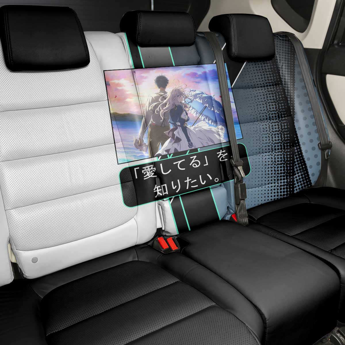 Violet Evergarden Back Car Seat Cover Emotional Anime Romanticism Style