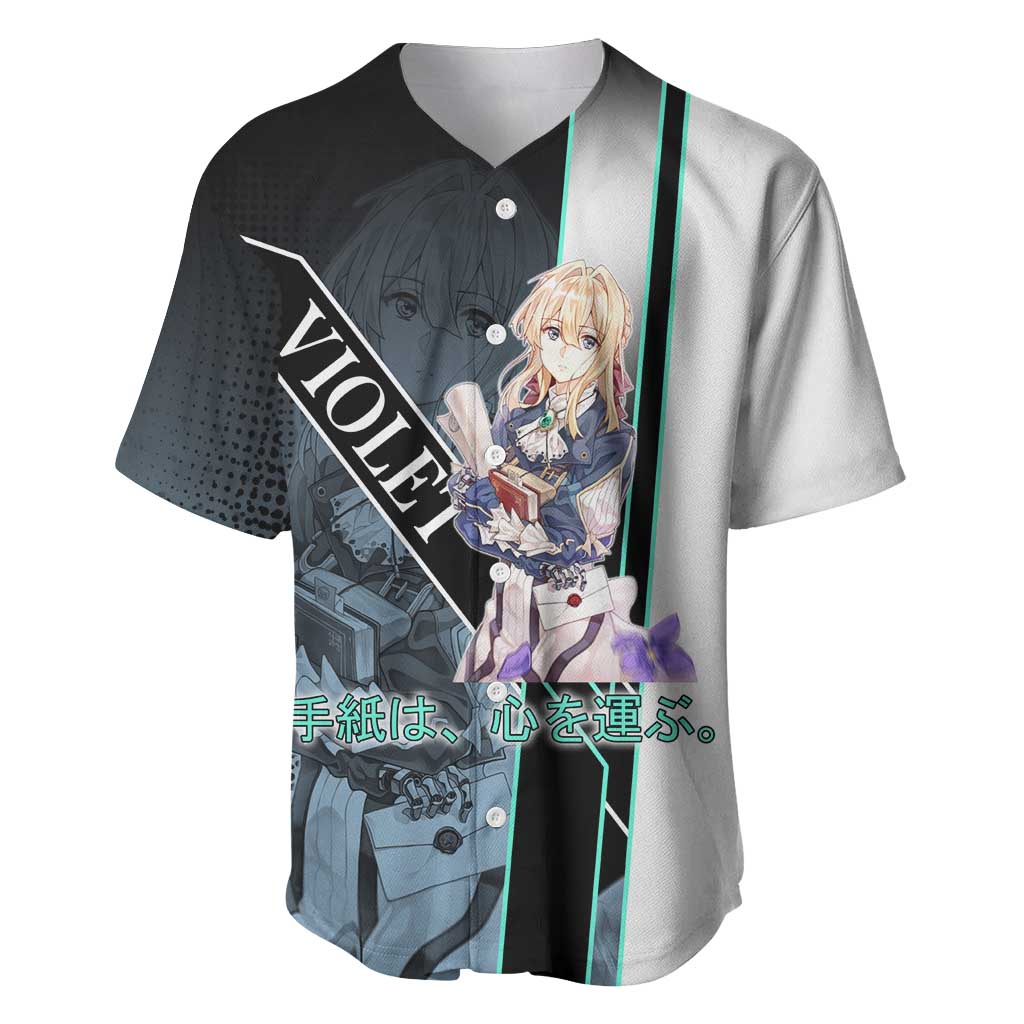 Violet Evergarden Baseball Jersey Emotional Anime Romanticism Style