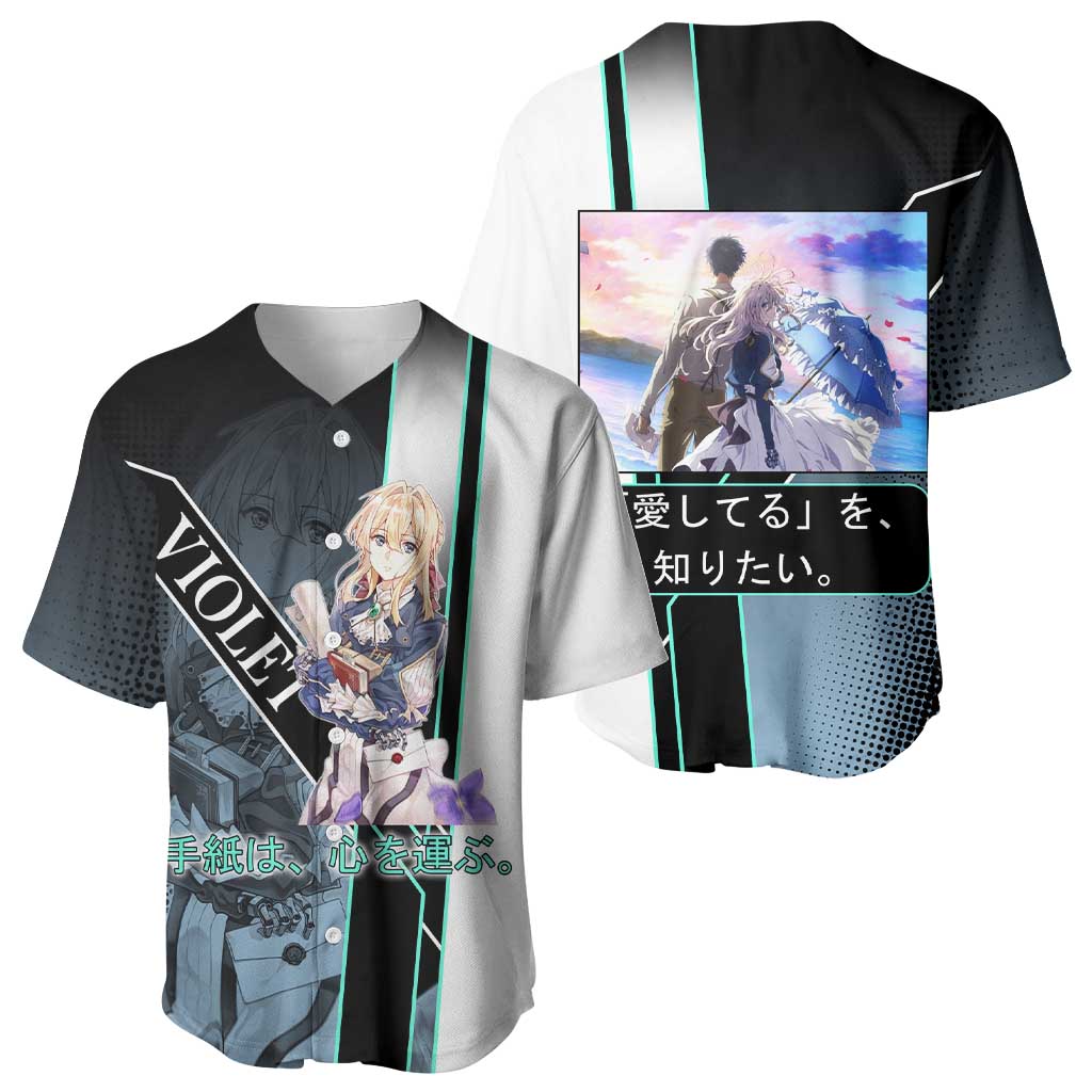 Violet Evergarden Baseball Jersey Emotional Anime Romanticism Style