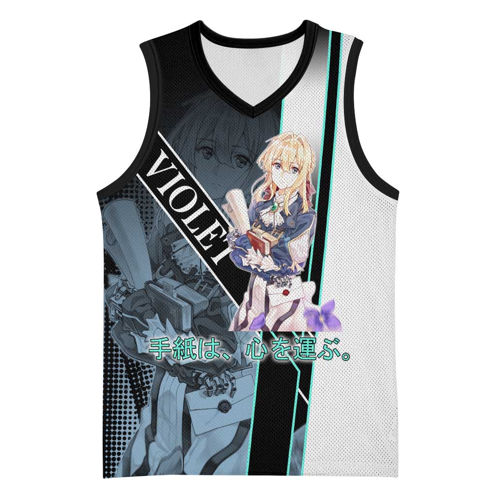 Violet Evergarden Basketball Jersey Emotional Anime Romanticism Style