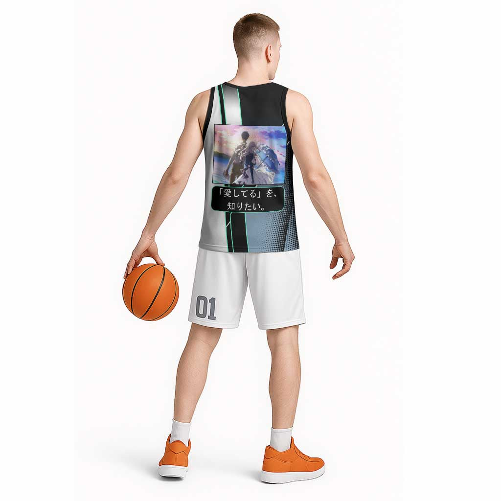 Violet Evergarden Basketball Jersey Emotional Anime Romanticism Style