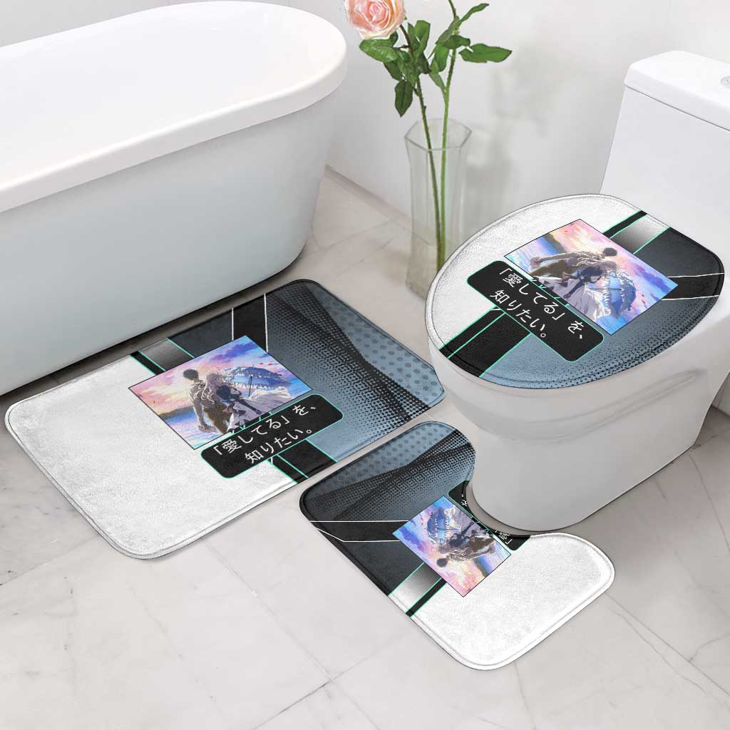 Violet Evergarden Bathroom Set Emotional Anime Romanticism Style