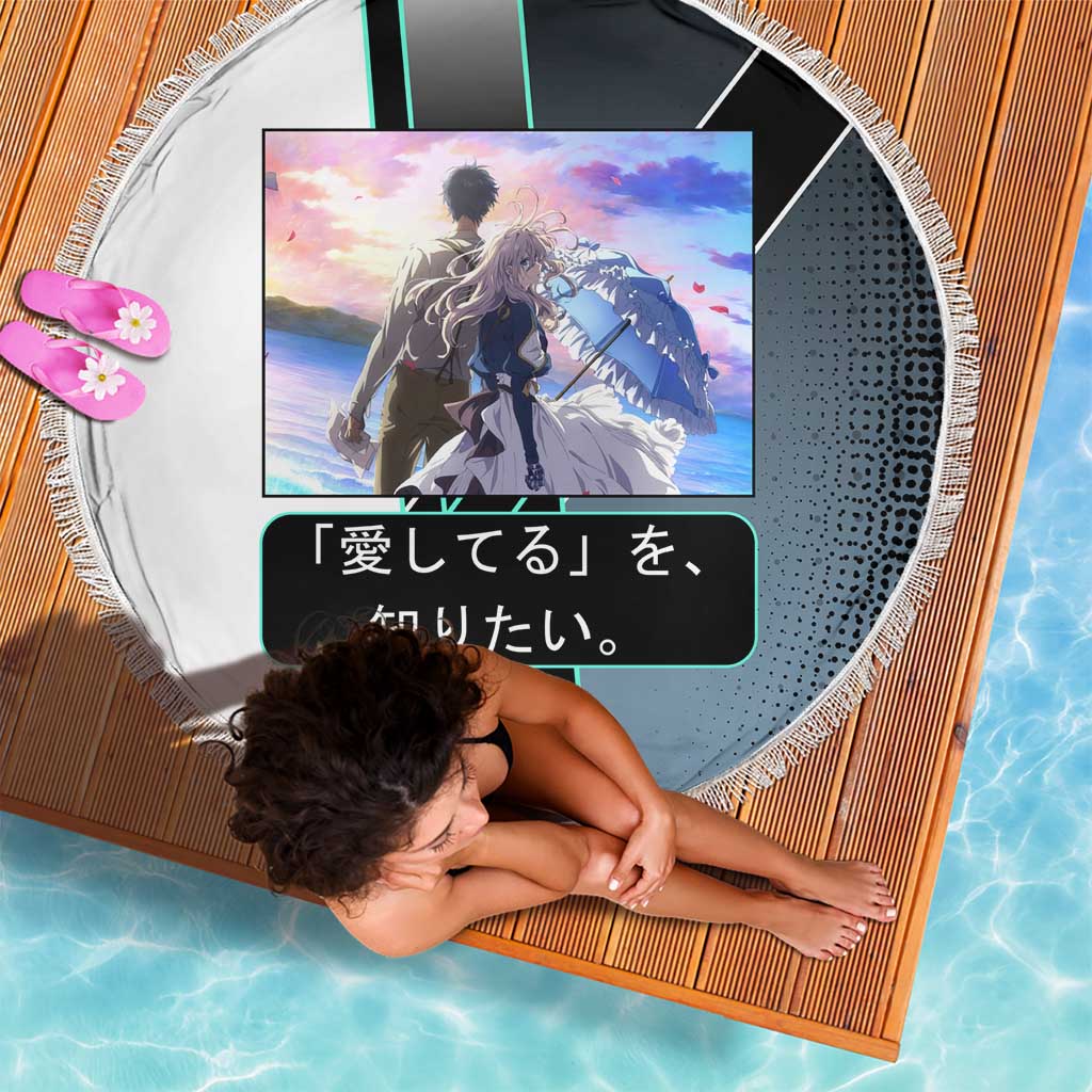 Violet Evergarden Beach Blanket Emotional Anime Romanticism Style