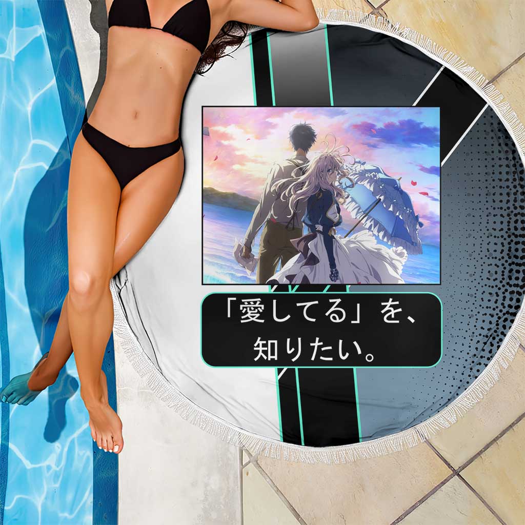 Violet Evergarden Beach Blanket Emotional Anime Romanticism Style