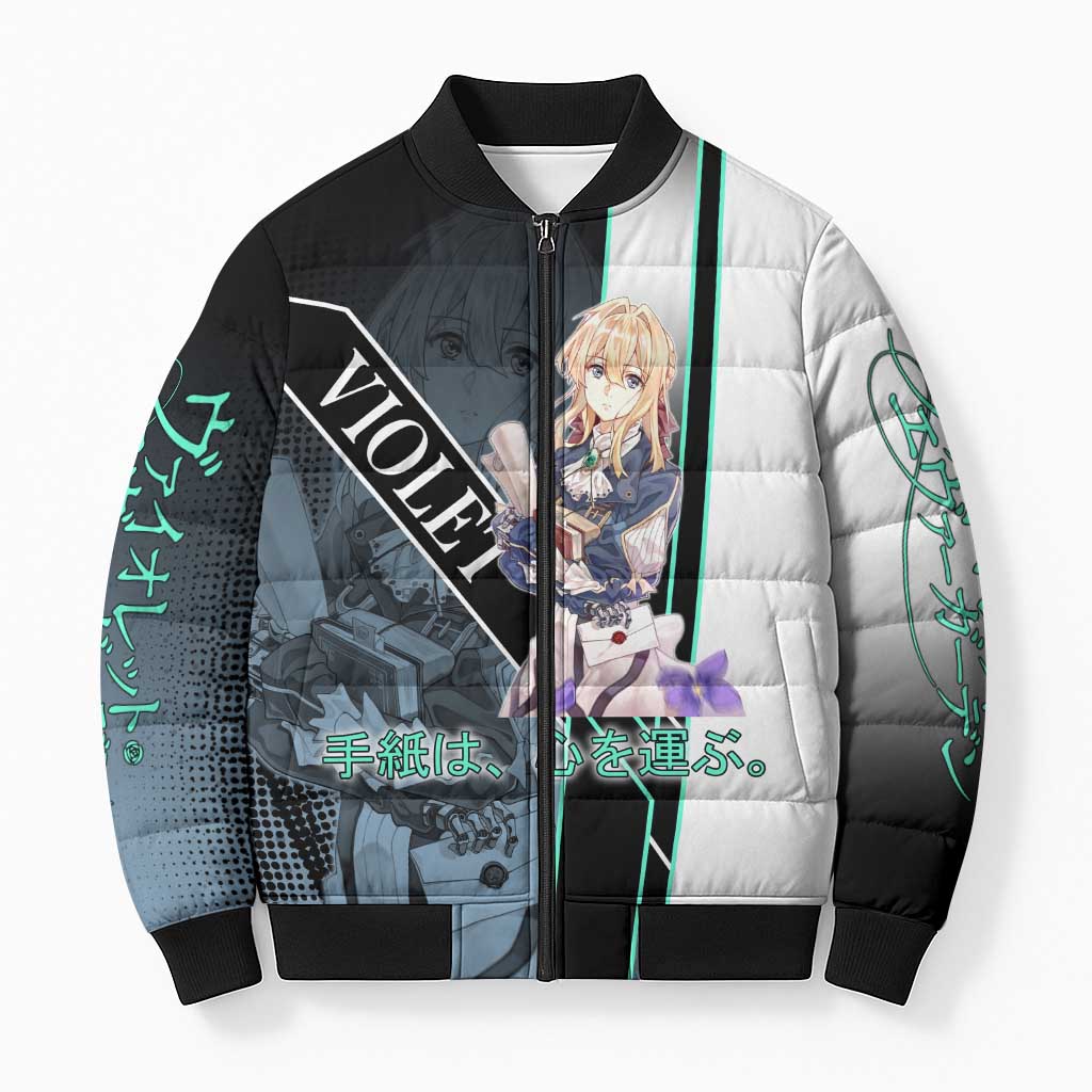 Violet Evergarden Bomber Puffer Jacket Emotional Anime Romanticism Style