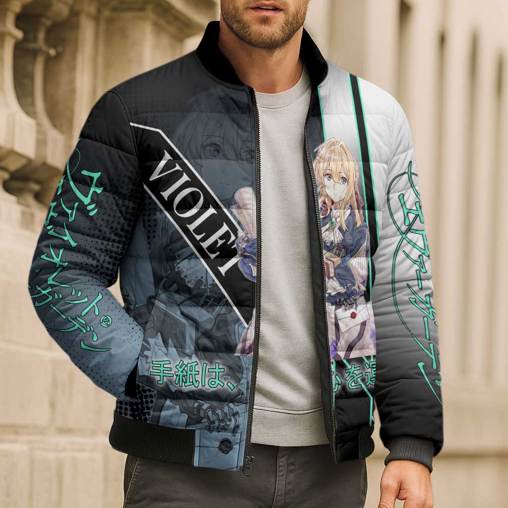 Violet Evergarden Bomber Puffer Jacket Emotional Anime Romanticism Style