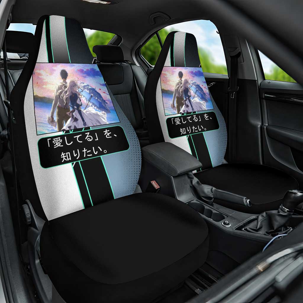 Violet Evergarden Car Seat Cover Emotional Anime Romanticism Style