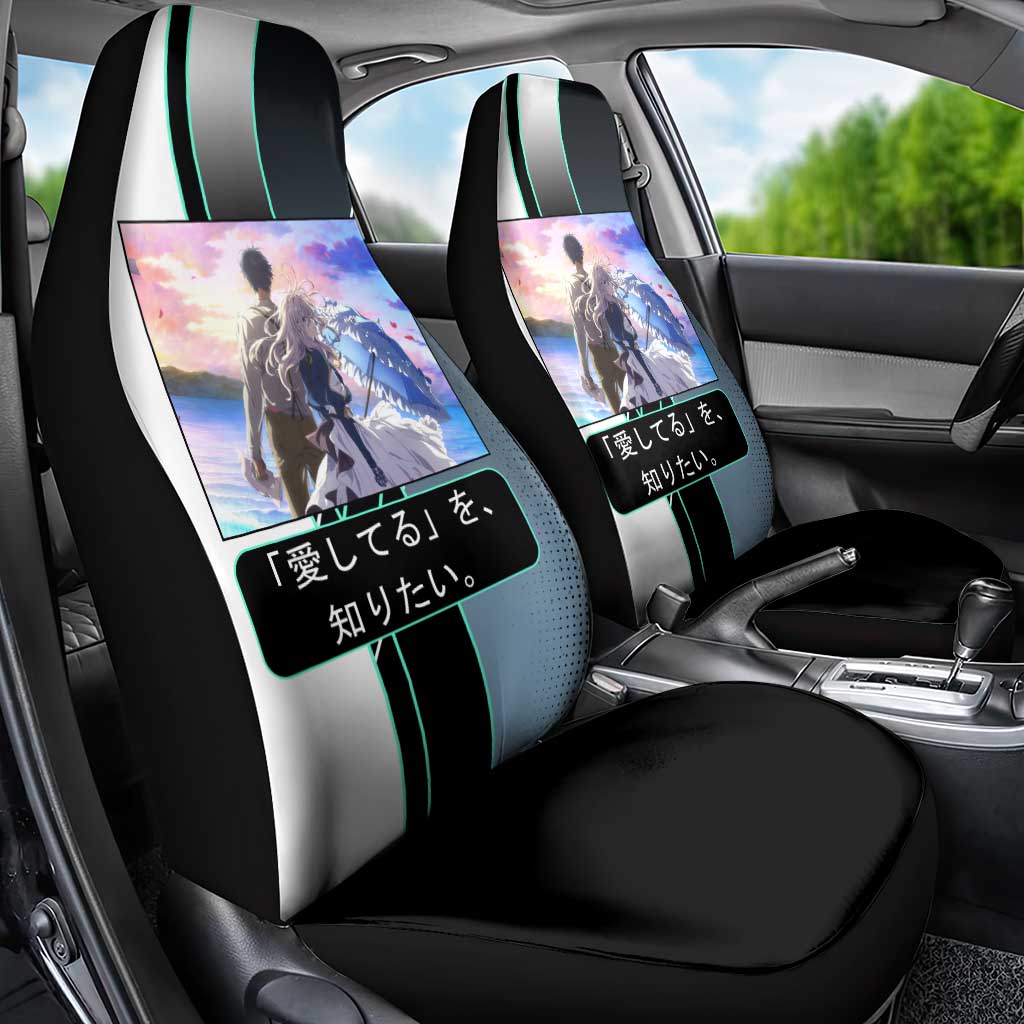 Violet Evergarden Car Seat Cover Emotional Anime Romanticism Style