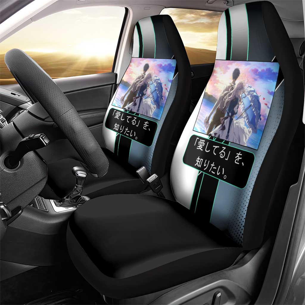 Violet Evergarden Car Seat Cover Emotional Anime Romanticism Style