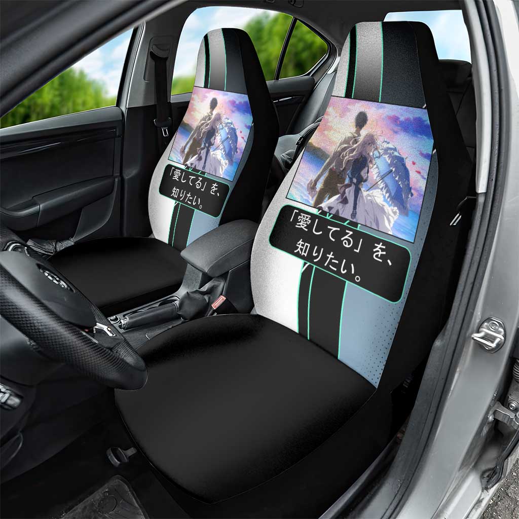 Violet Evergarden Car Seat Cover Emotional Anime Romanticism Style