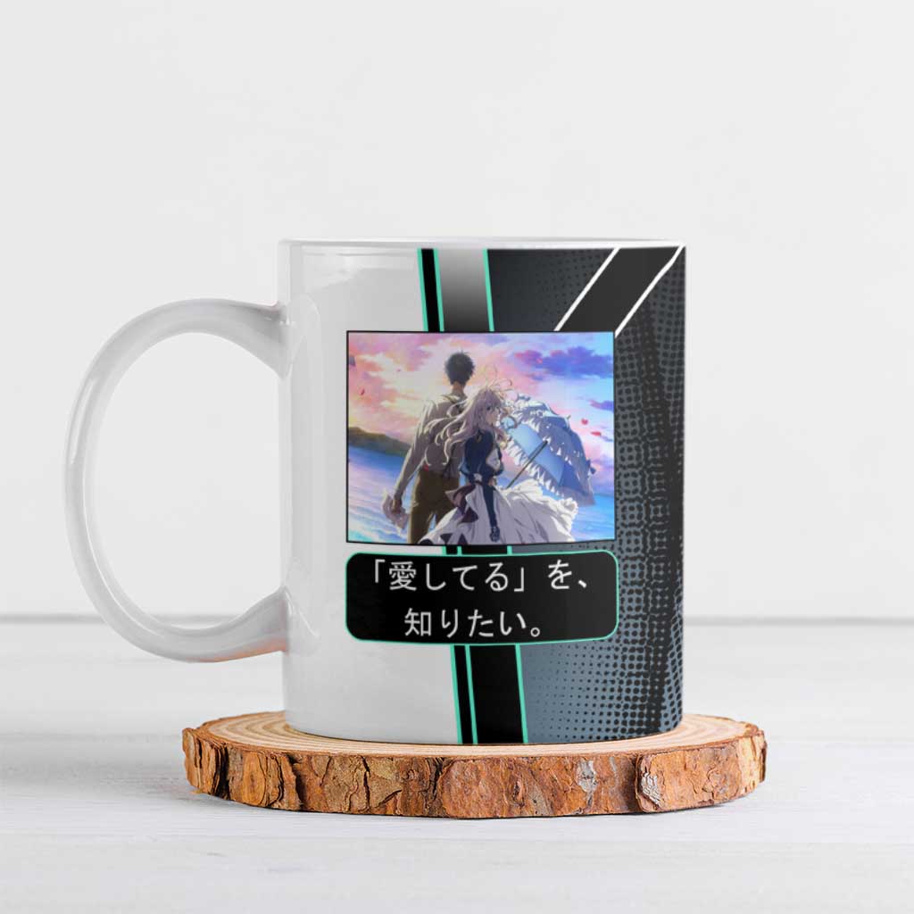 Violet Evergarden Ceramic Mug Emotional Anime Romanticism Style