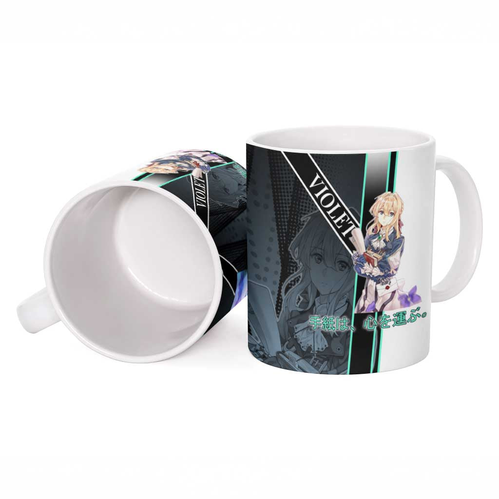 Violet Evergarden Ceramic Mug Emotional Anime Romanticism Style