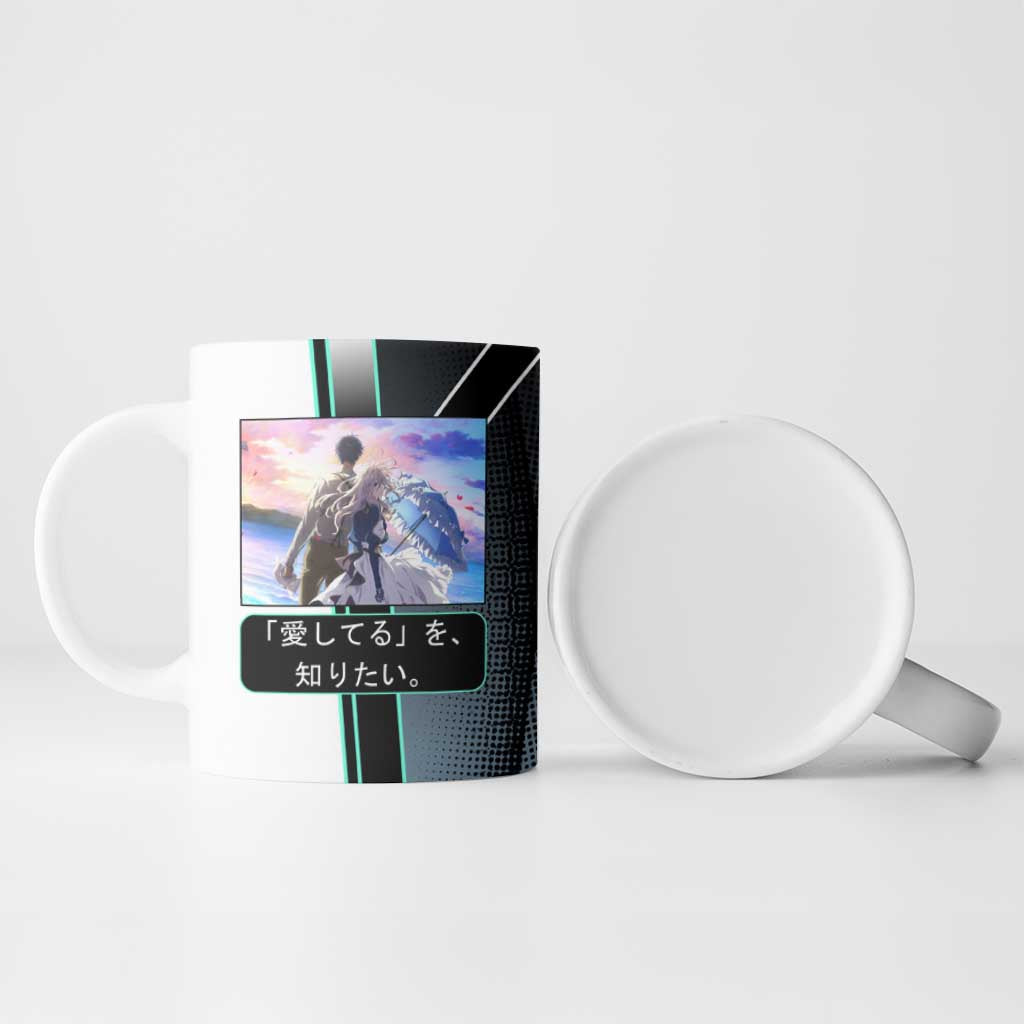 Violet Evergarden Ceramic Mug Emotional Anime Romanticism Style