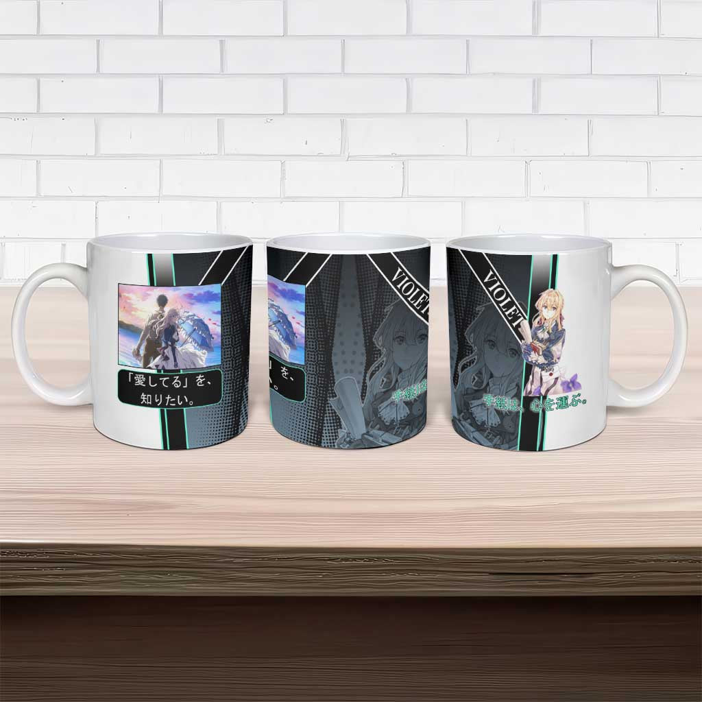 Violet Evergarden Ceramic Mug Emotional Anime Romanticism Style