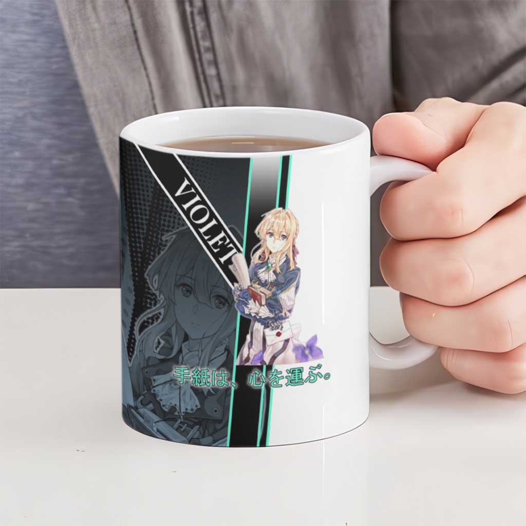 Violet Evergarden Ceramic Mug Emotional Anime Romanticism Style