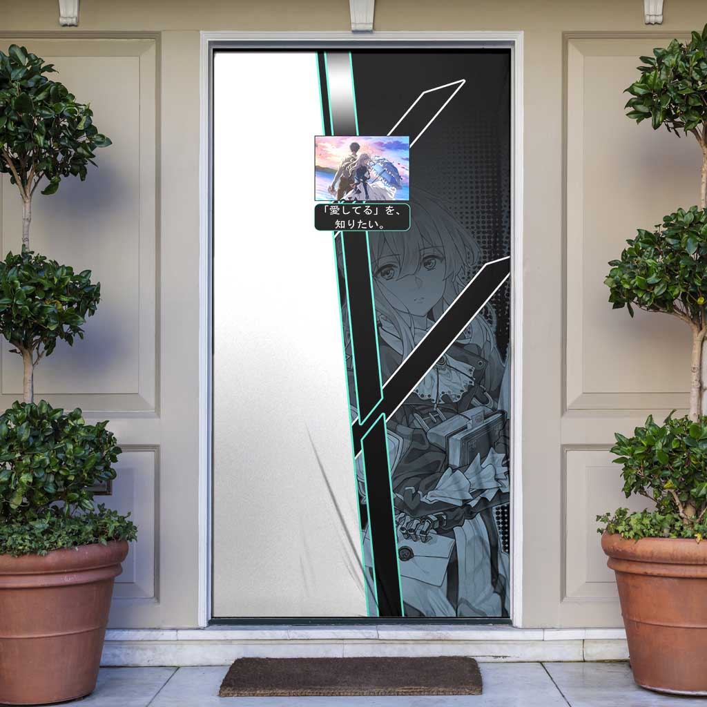 Violet Evergarden Door Cover Emotional Anime Romanticism Style