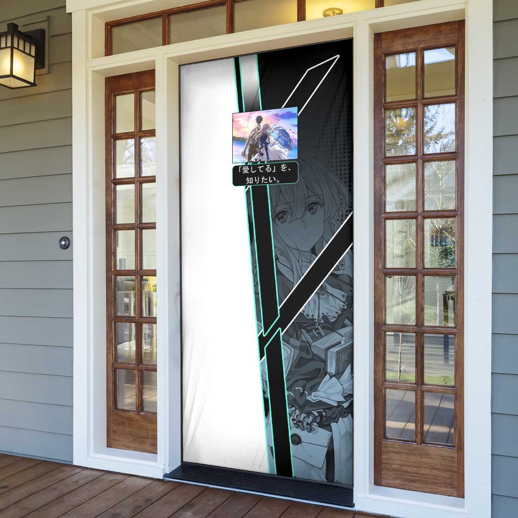 Violet Evergarden Door Cover Emotional Anime Romanticism Style