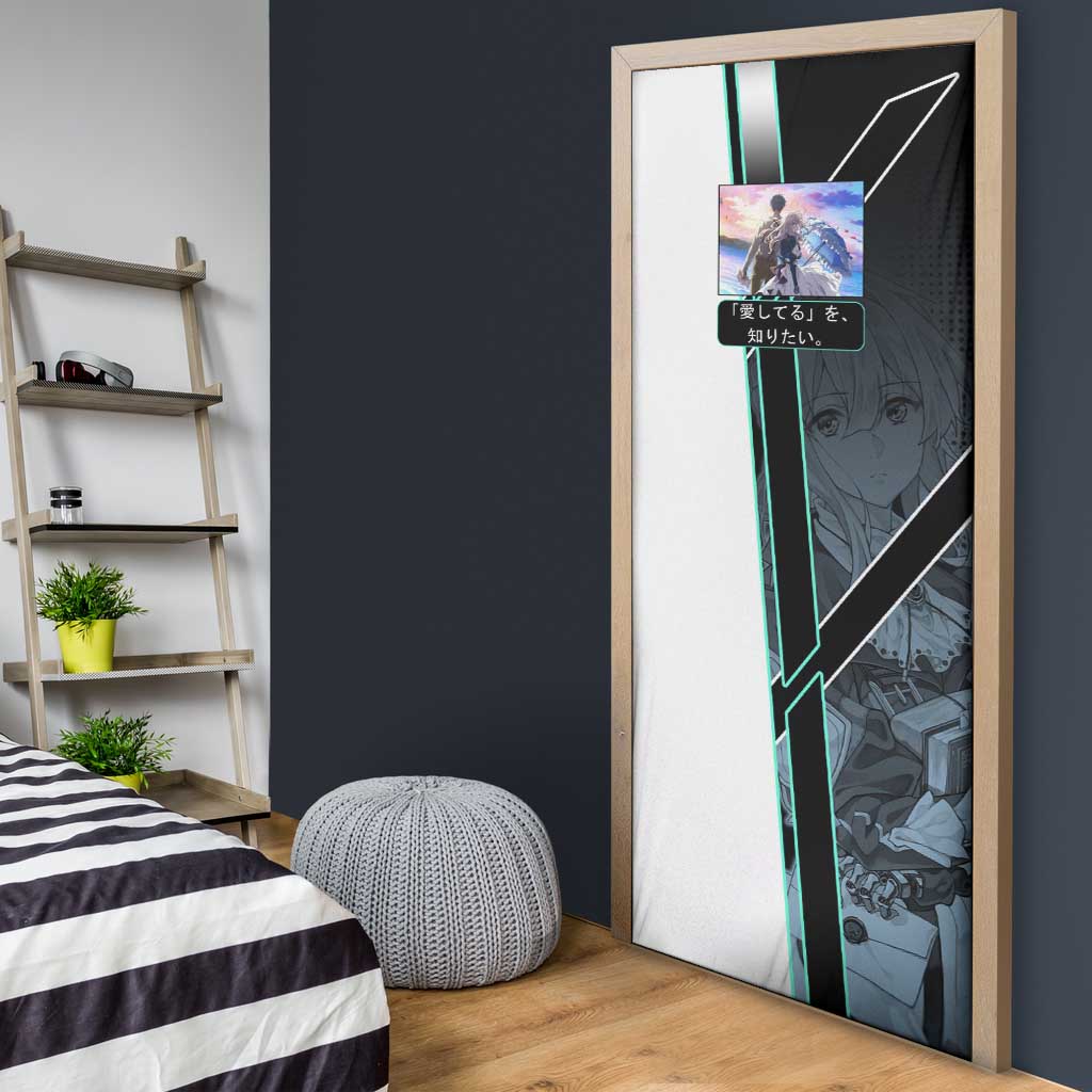 Violet Evergarden Door Cover Emotional Anime Romanticism Style
