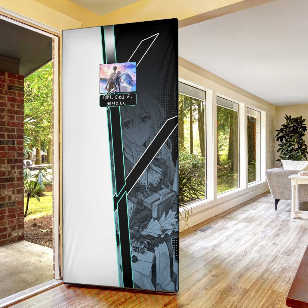 Violet Evergarden Door Cover Emotional Anime Romanticism Style