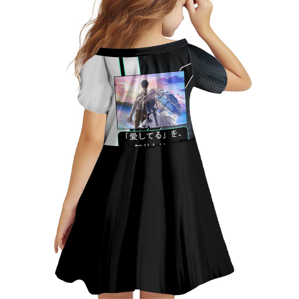 Violet Evergarden Family Matching Off Shoulder Maxi Dress and Hawaiian Shirt Emotional Anime Romanticism Style