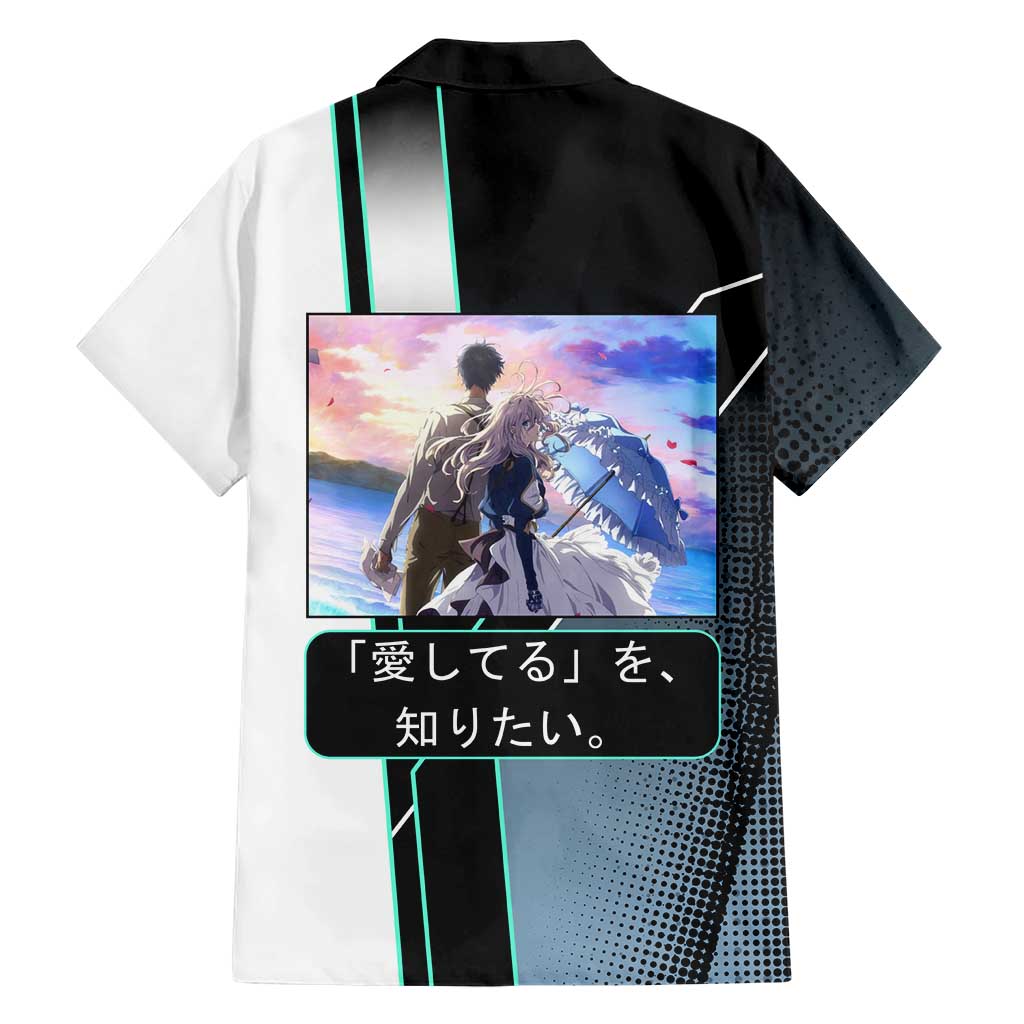 Violet Evergarden Family Matching Summer Maxi Dress and Hawaiian Shirt Emotional Anime Romanticism Style