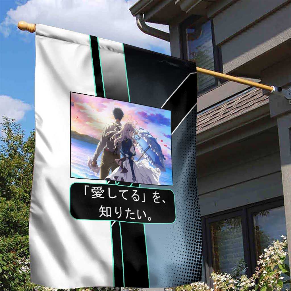 Violet Evergarden Garden Flag Emotional Anime Romanticism Style