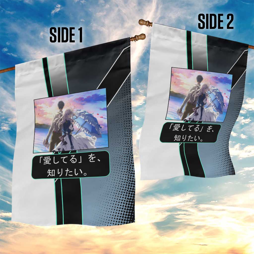 Violet Evergarden Garden Flag Emotional Anime Romanticism Style