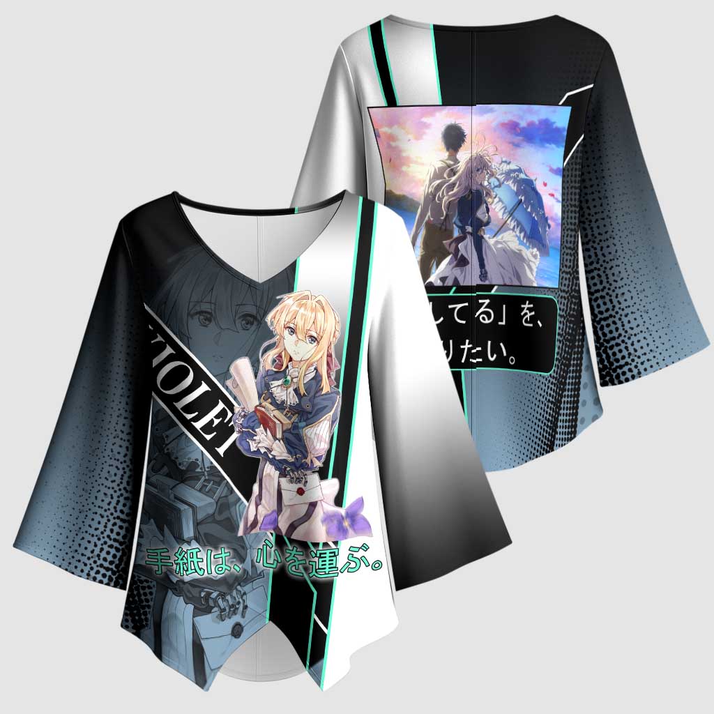 Violet Evergarden Kimono Sleeve Blouse Emotional Anime Romanticism Style