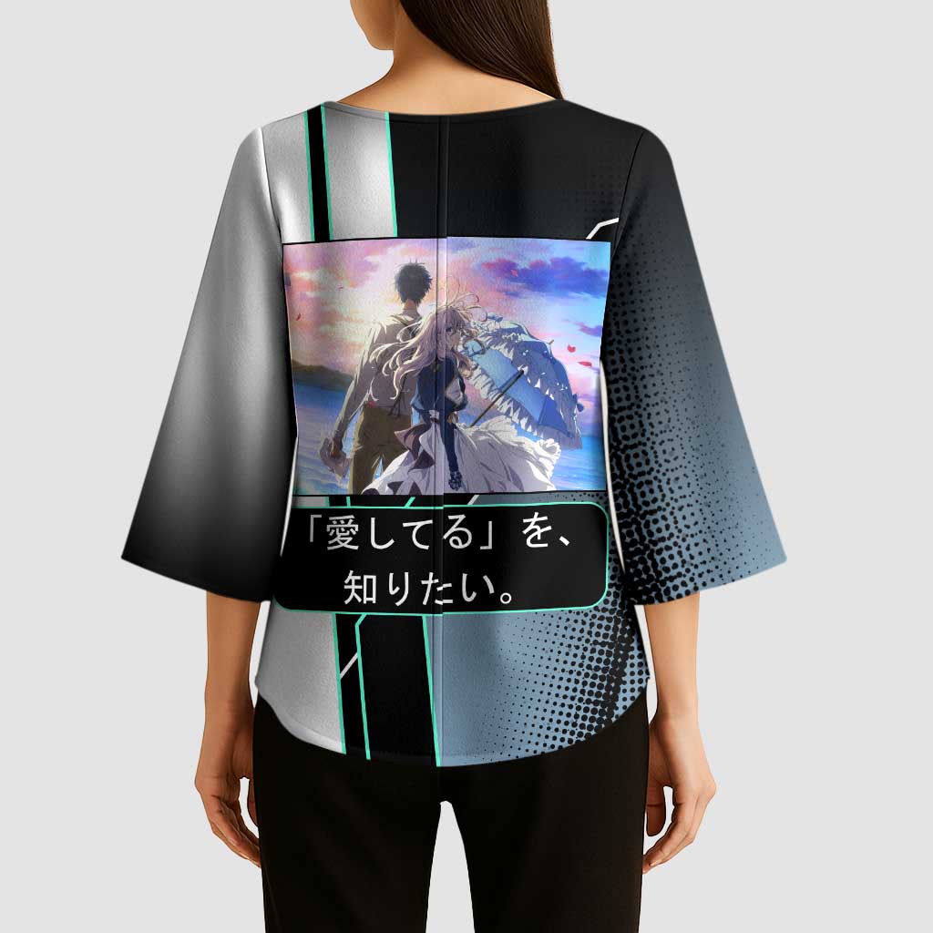 Violet Evergarden Kimono Sleeve Blouse Emotional Anime Romanticism Style