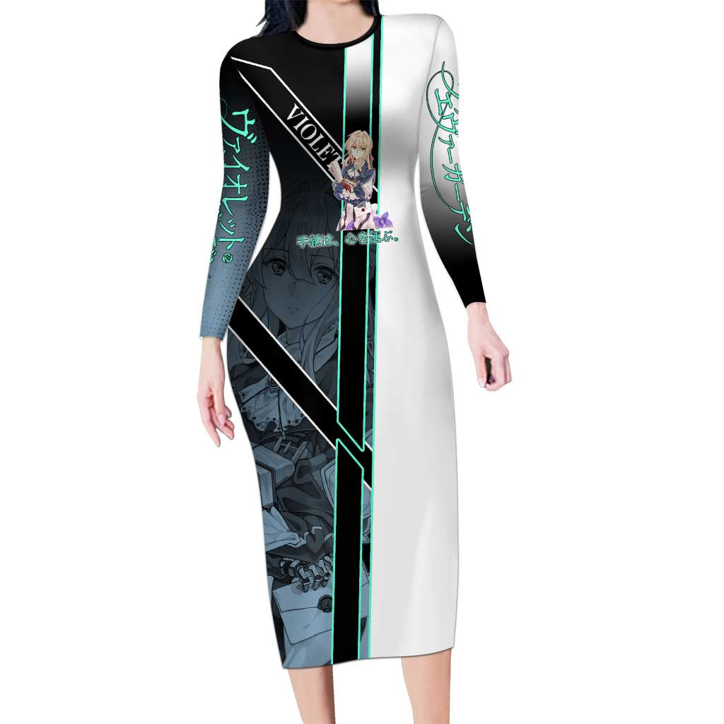 Violet Evergarden Long Sleeve Bodycon Dress Emotional Anime Romanticism Style