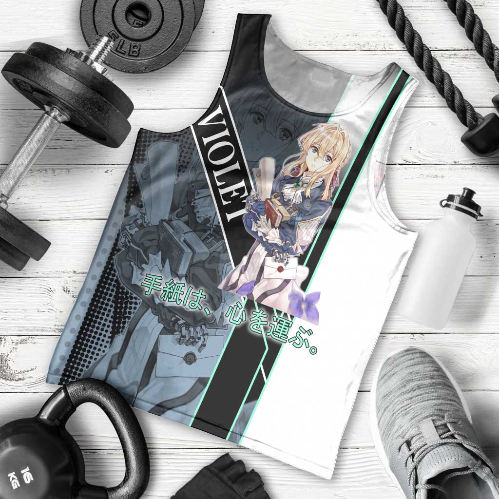 Violet Evergarden Men Tank Top Emotional Anime Romanticism Style