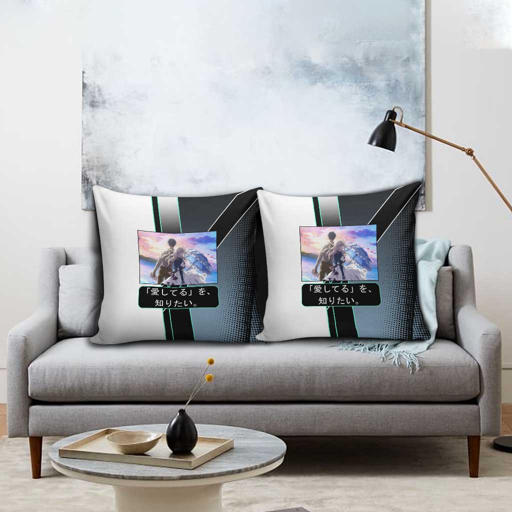 Violet Evergarden Pillow Cover Emotional Anime Romanticism Style