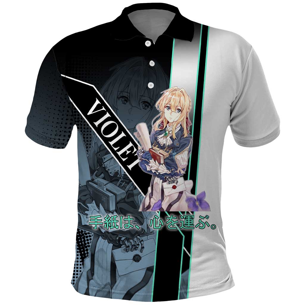 Violet Evergarden Polo Shirt Emotional Anime Romanticism Style