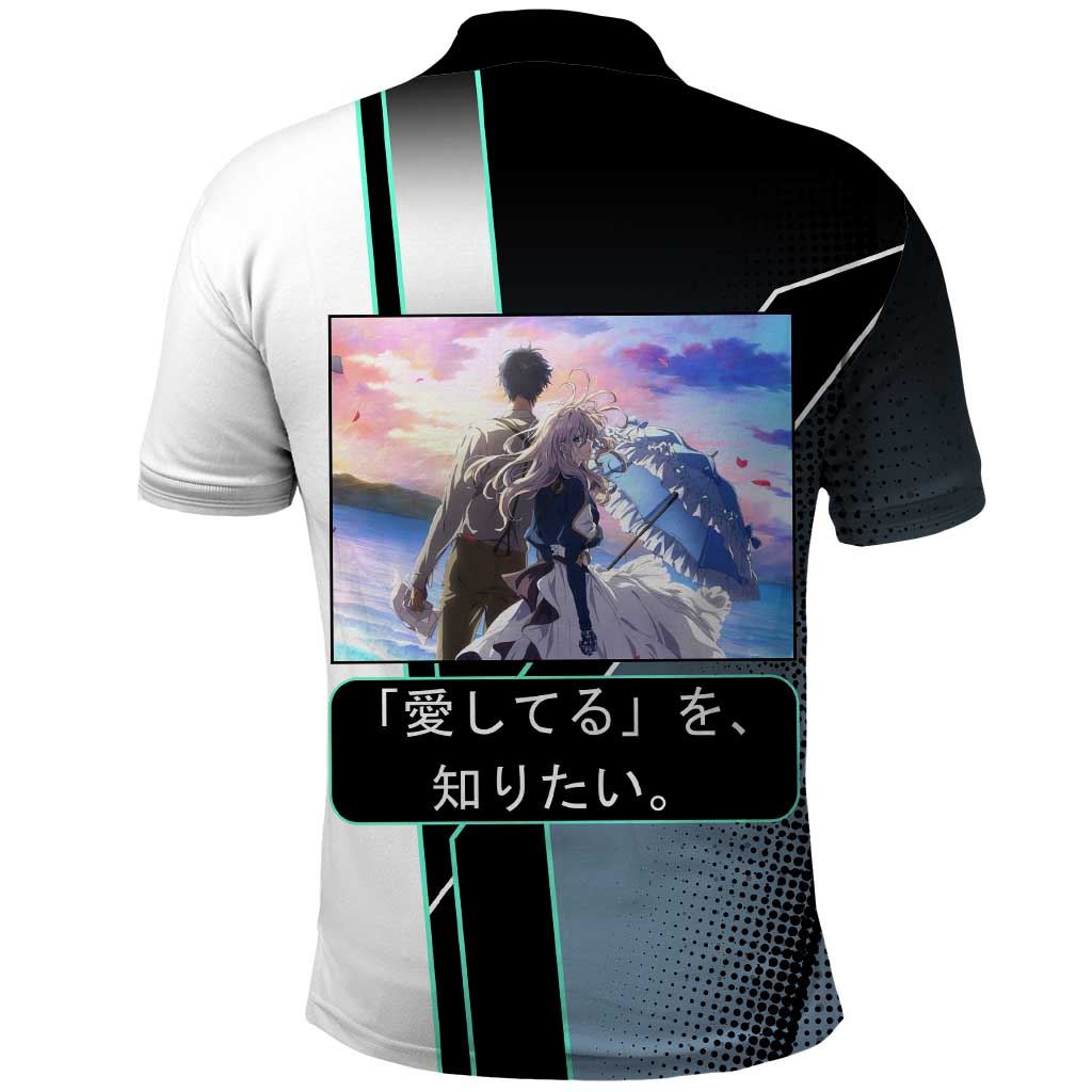 Violet Evergarden Polo Shirt Emotional Anime Romanticism Style