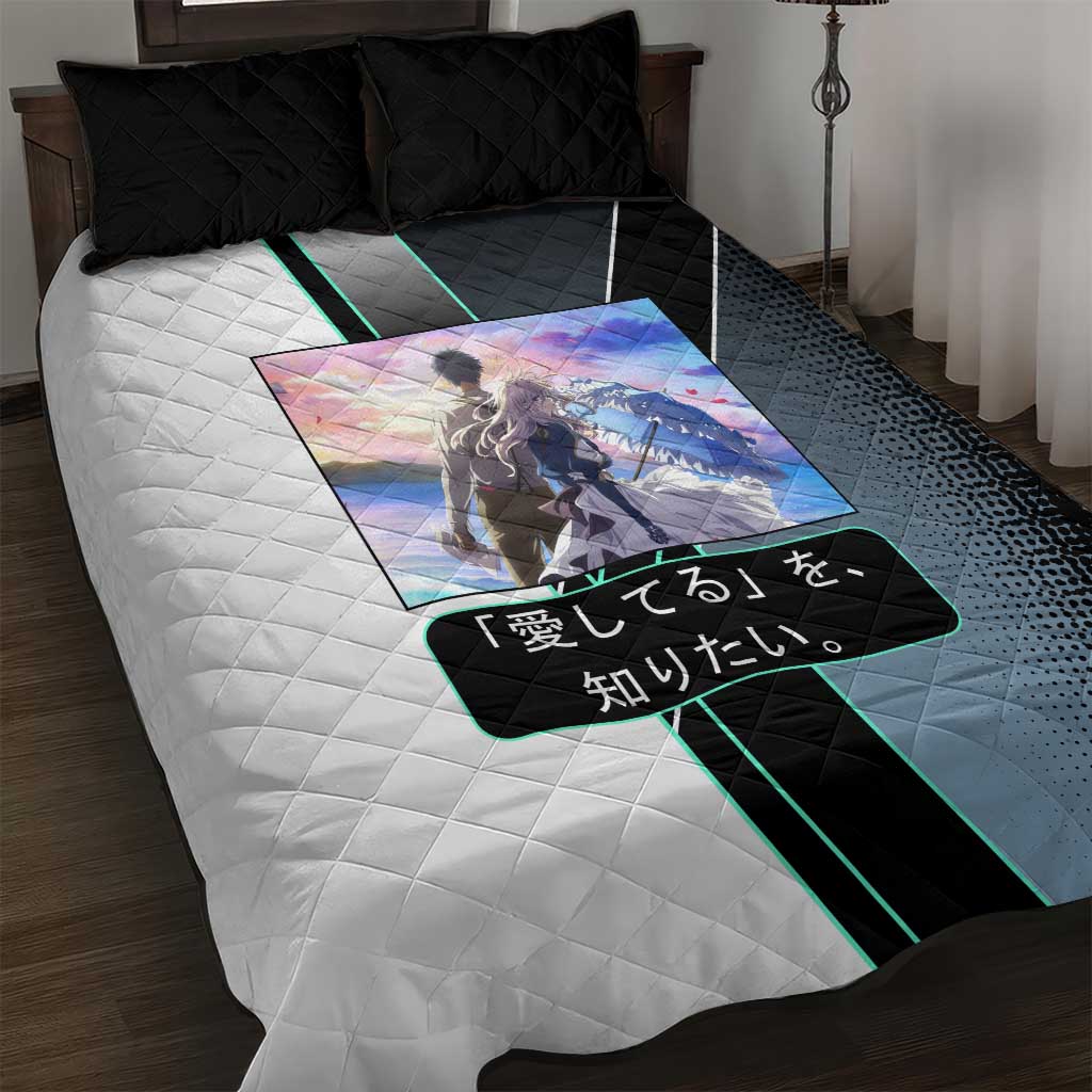 Violet Evergarden Quilt Bed Set Emotional Anime Romanticism Style