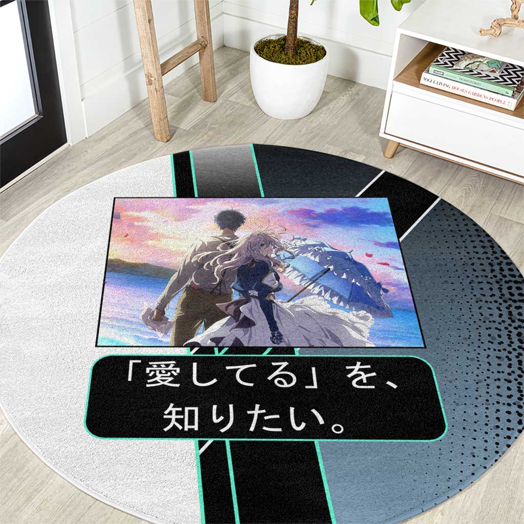 Violet Evergarden Round Carpet Emotional Anime Romanticism Style