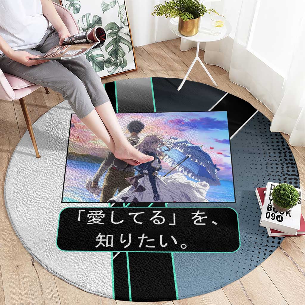 Violet Evergarden Round Carpet Emotional Anime Romanticism Style