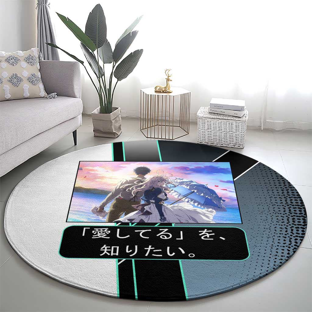 Violet Evergarden Round Carpet Emotional Anime Romanticism Style